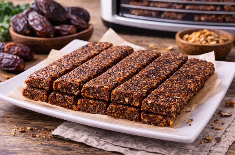 Barritas energéticas de dátiles caseras