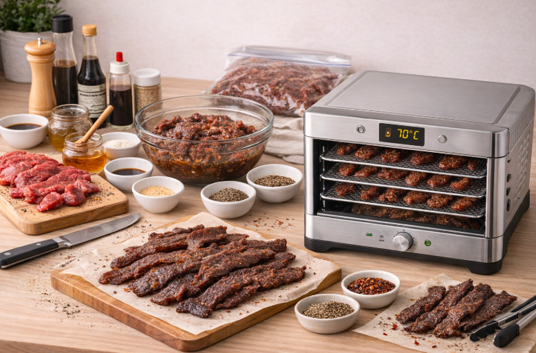 Cecina de ternera beef jerky casero