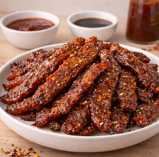 Cecina de cerdo BBQ casera