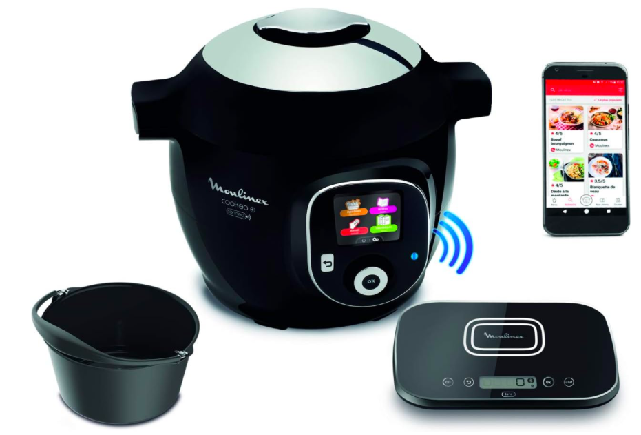 Moulinex Cookeo+ Bluetooth - Vista frontal con pantalla LCD