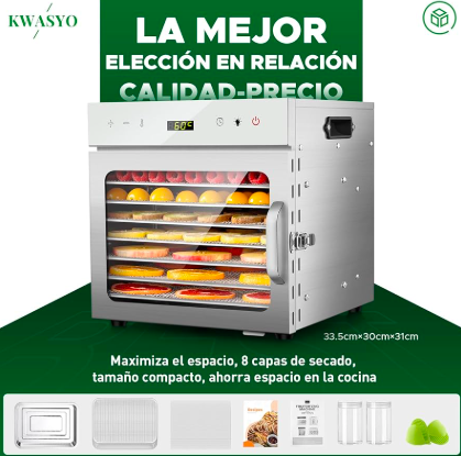 Kwasyo 8 Bandejas - Panel de control LCD