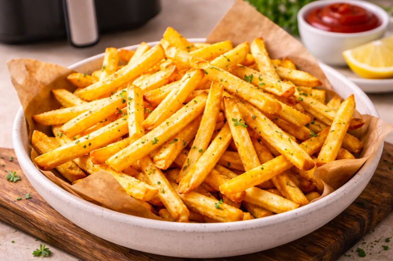 Patatas fritas en air fryer