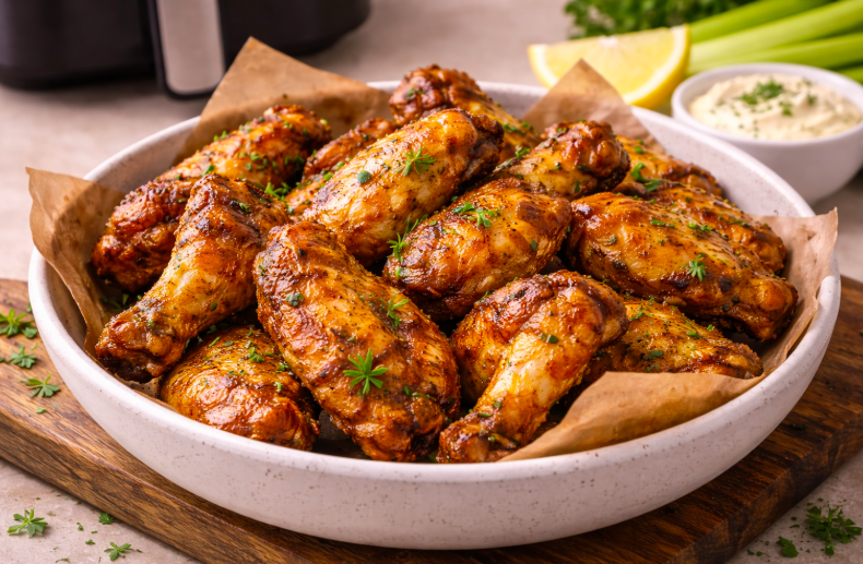 Alitas de pollo en air fryer